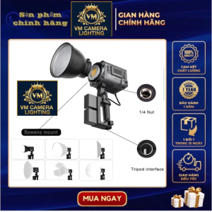 Đèn led 200w cầm tay chạy pin và cắm điện - YONGONGNUO YNLUX - 200Bi full combo