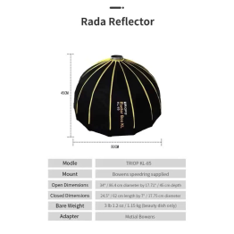 Softbox Beauty Dish Triopo Radar KL-85 85cm, KL-105 105cm